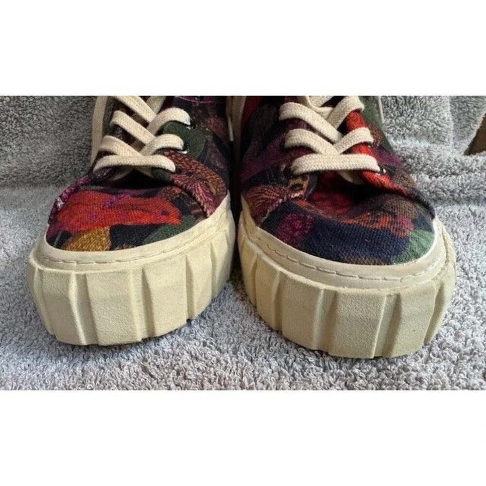 FARM Rio Leopard Mushroom Skater High Top Sneaker Indie Hi Top Shoe 8.5